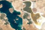 آب دریاچه ارومیه ۹ سانتیمتر کاهش یافته است