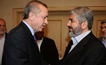 سفر خالد مشعل به ترکیه و دیدار با اردوغان