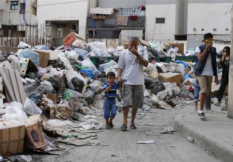 دفن بیروت زیر خروارها زباله + تصاویر