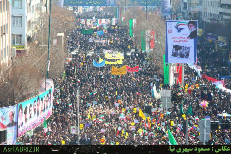 تصویری/راهپیمایی ۲۲ بهمن در تبریز