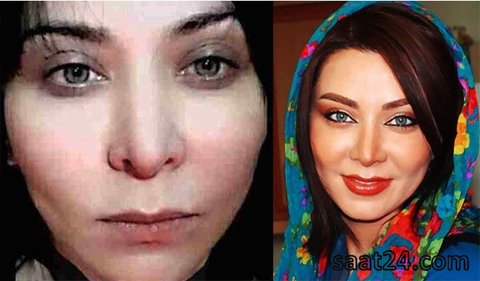 بازیگران زن ایرانی قبل و بعد از آرایش