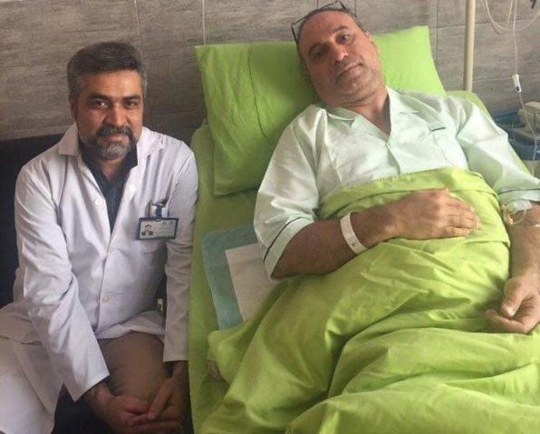بازیگر مشهور ایرانی در بیمارستان بستری شد(عکس)
