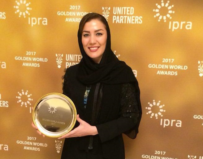 دریافت جایزه طلایی «ایپرا» توسط بانوی تبریزی