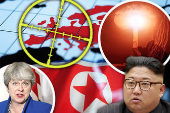حمله موشکی کره شمالی به انگلیس