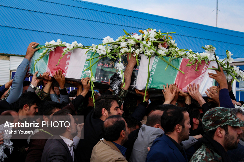 پیکر شهید میلاد جبارپور در تبریز تشییع می‌شود