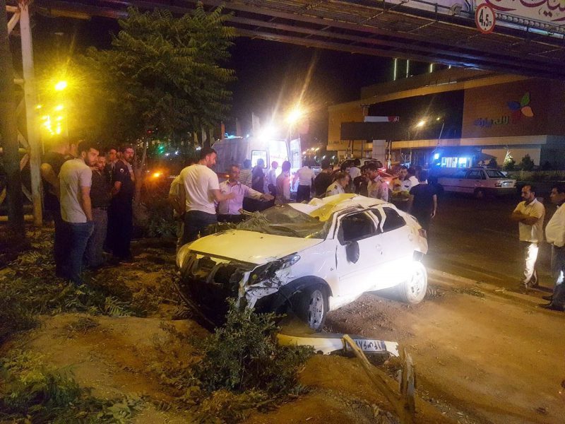 حادثه رانندگی مرگبار در اتوبان پاسداران تبریز