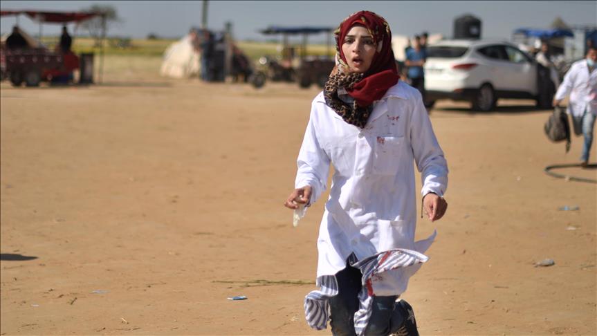 شهادت پزشک زن فلسطینی در راهپیمایی بازگشت بزرگ
