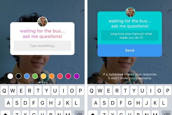 طرح سوال توسط مخاطبان در استوری اینستاگرام ممکن شد