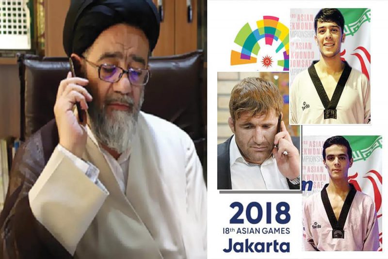 تماس‌های تلفنی جداگانه نماینده ولی‌فقیه در آذربایجان‌شرقی با ورزشکاران مدال‌آور آسیایی