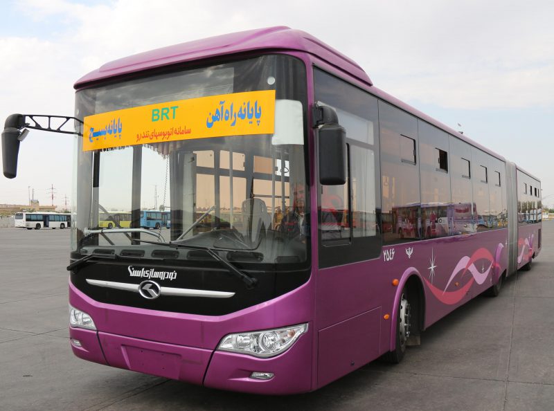 خدمات اتوبوس‌های مسیر BRT در اول مهرماه رایگان است