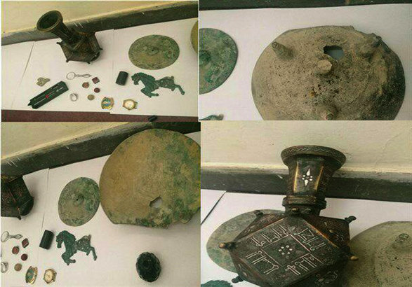 کشف ۲۰۰ قطعه اشیاء عتیقه در شهرستان آذرشهر