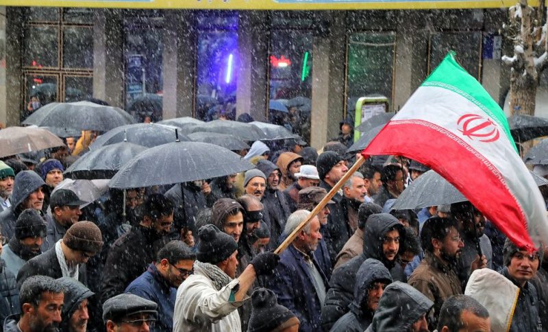 راهپیمایی مردم زنجان در محکومیت اغتشاش‌گران