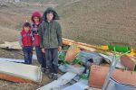 تخریب یک مدرسه کانکسی در روستای ساری‌لار