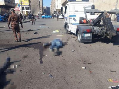 ۳۲ کشته و ۱۱۰ زخمی در انفجارهای انتحاری بغداد