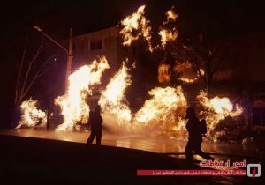 نشت و انفجار گاز در تبریز