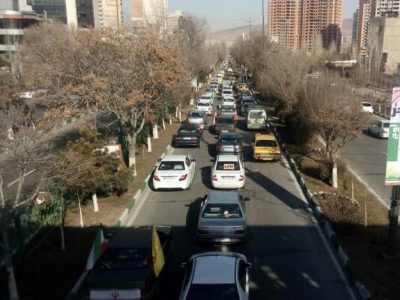 راهپیمایی موتوری و خودرویی ۲۲ بهمن در تبریز برگزار شد