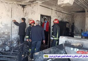 نشت و انفجار گاز شهری در تبریز