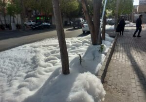انتشار کف سفید در خیابان آخونی ناشی از حفاری بود