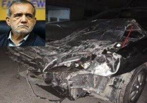 تصادف پزشکیان با خودروی قاچاقچیان انسان