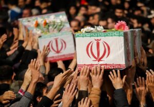 تشییع پیکر مطهر پنج شهید گمنام در تبریز