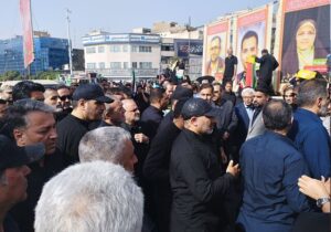 حضور رئیس جمهور در مراسم تشییع پیکر شهدای اقتدار