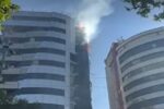 آتش‌سوزی در برج زمرد تبریز