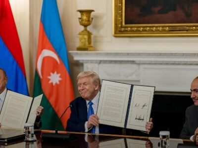 اتصال جمهوری آذربایجان به نخجوان با جاده ترامپ در ارمنستان