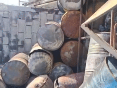 آتش سوزی انبار ضایعات در جاده تبریز – آذرشهر