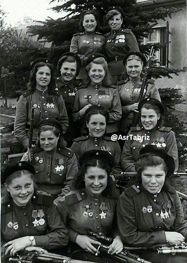 تک تیراندازان زن روس