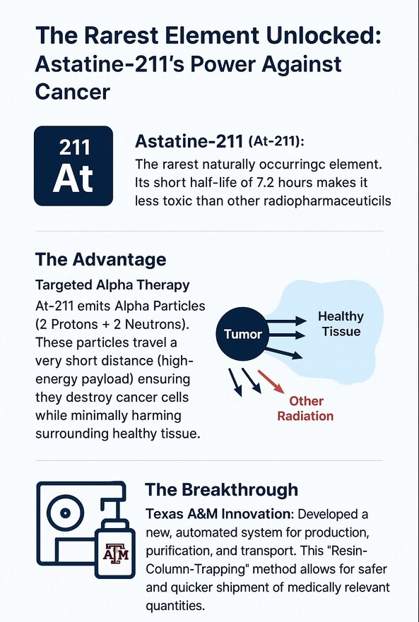ساخت داروی سرطان از نایاب ترین عنصر روی زمین