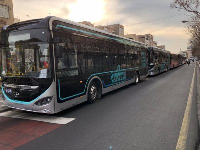 ۲۵ اتوبوس برقی در راه تبریز