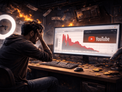 سقوط ۹۰ درصدی درآمد تولیدکنندگان محتوا در یوتیوب