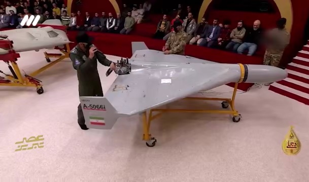 حضور پهپاد شاهد ۱۳۶ برای اولین بار در تلویزیون ایران