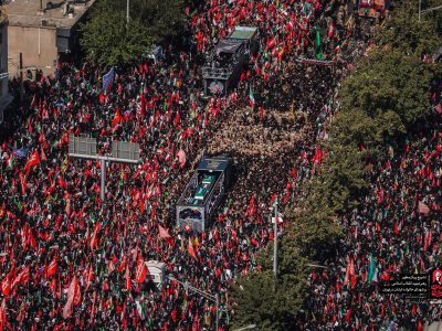 قدرت نمایی تهران در مراسم ۲۰ میلیونی وداع با رهبر شهید انقلاب