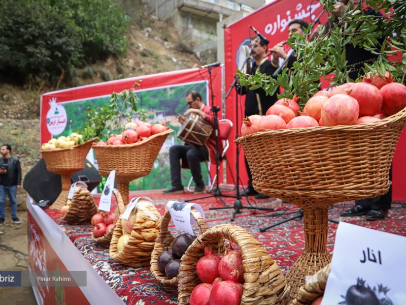 جشنواره انار ارس در روستای پلکانی و تاریخی «اشتبین»